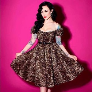 Vixen by Micheline Pitt Leopard Dress